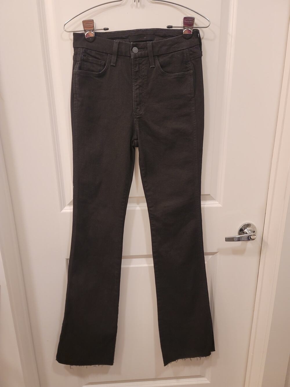 Joe's High Rise Curvy Bootcut Jeans in Black